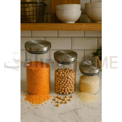 BUENOS CAM KAVANOZ 3 LÜ METAL KAPAK 1*6