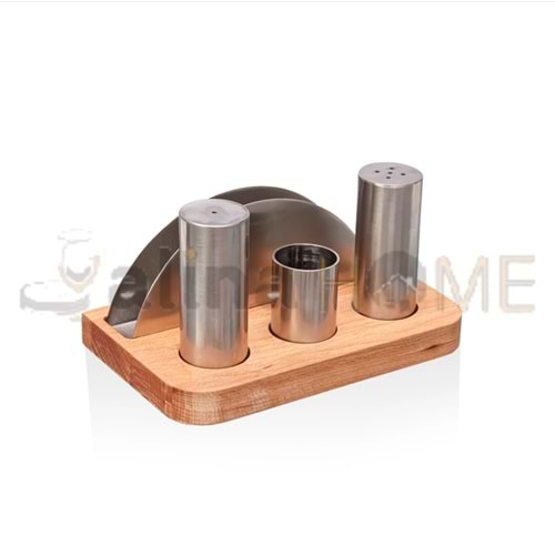 KISMET METAL BAHARATLIKLI VE TUZLUK PEÇETELİKLİ TAKIMI 4 LÜ