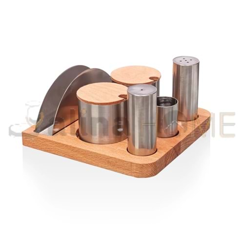 KISMET METAL BAHARATLIKLI VE TUZLUK PEÇETELİKLİ TAKIMI 6 LI