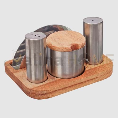 KISMET METAL BAHARATLIKLI VE TUZLUK PEÇETELİKLİ TAKIMI