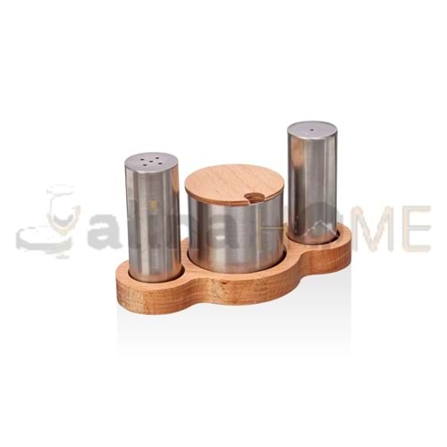 KISMET METAL BAHARATLIKLI VE TUZLUK TAKIMI 3 LÜ