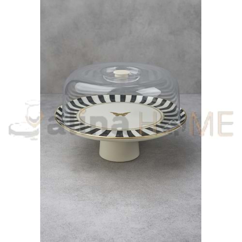 ÜLGER ÇİZGİLİ KELEBEK AYAKLI KEK FANUS 1*6