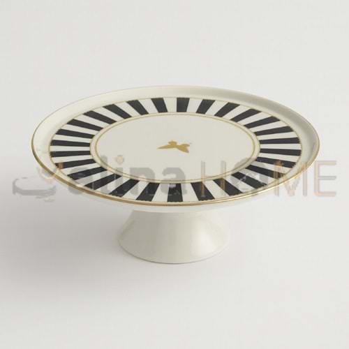 ÜLGER ÇİZGİLİ KELEBEK MODEL AYAKLI ÇİKOLATA TABAĞI 1*12