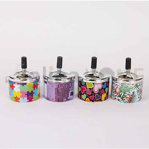 KSV ASHTRAY METAL BAS-AÇ YUVARLAK KÜLLÜK 1*120