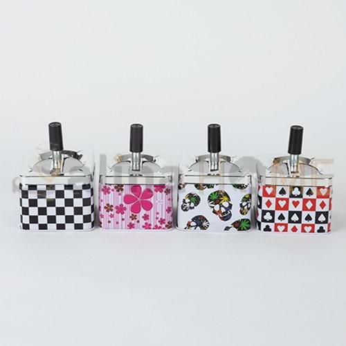 KSV ASHTRAY METAL BAS-AÇ KARE KÜLLÜK 1*125
