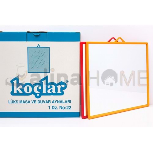 KOÇLAR AYNA KÖŞELİ DUVAR AYNASI 19x21 CM NO:22 1*12