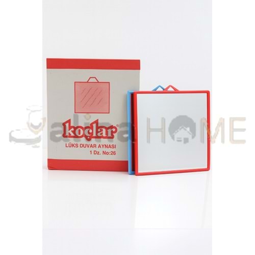 KOÇLAR AYNA KÖŞELİ DUVAR AYNASI 19x25 CM NO:26 1*12