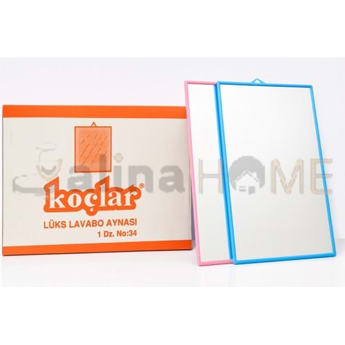 KOÇLAR AYNA KÖŞELİ DUVAR AYNASI 35x27 CM NO:34 1*12