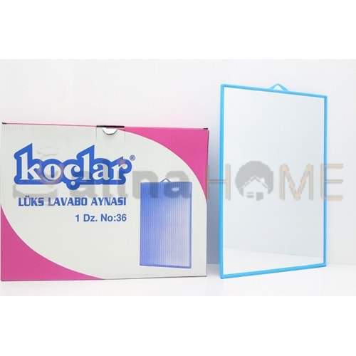 KOÇLAR AYNA KÖŞELİ DUVAR AYNASI 41x31 CM NO:36 1*12