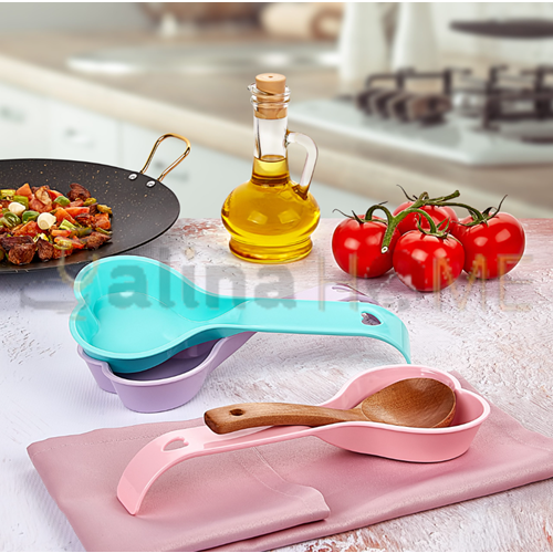 KARALI KEPÇE VE KAŞIK ALTLIĞI KALPLİ MODEL PLASTİK 26 CM 1*60