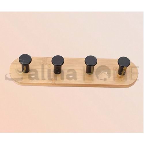 KRD BAMBU 4 LÜ OVAL YAPIŞKANLI ASKILIK 1*12