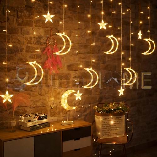 KRD LED LAMBA RAMAZAN AY YILDIZ MODEL SAÇAKLI 1*50