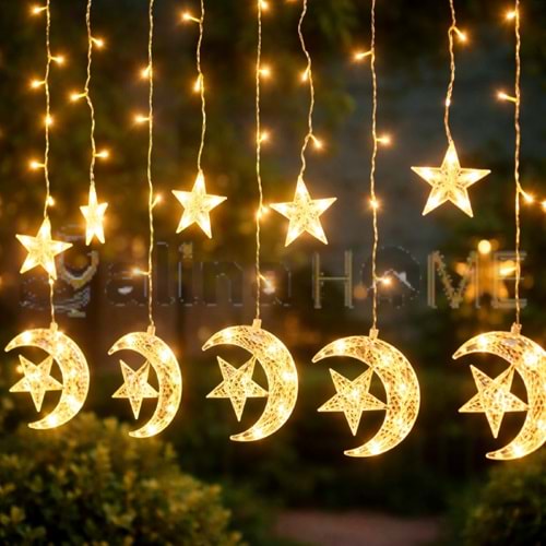 KRD LED LAMBA RAMAZAN AY YILDIZ MODEL SAÇAKLI 1*50