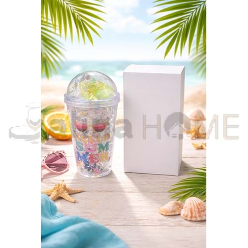 KRD PİPETLİ BARDAK AKRİLİK DESENLİ 1*60