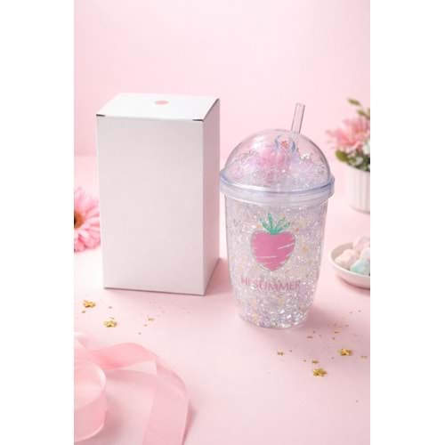 KRD PİPETLİ BARDAK AKRİLİK DESENLİ 1*60