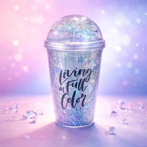 KRD PİPETLİ BARDAK AKRİLİK DESENLİ 1*60