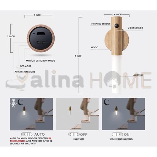 KRD LAMBA SAMİRA SENSÖRLÜ GECE LAMBASI 1*48