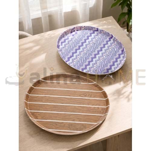 KRD TEPSİ KAYMAZ YUVARLAK 35 CM 1*50