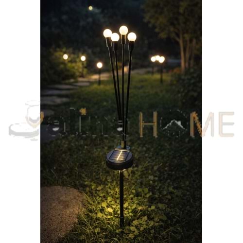 KRD LAMBA GÜNEŞ ENERJİLİ BAHÇE LAMBASI 1*100