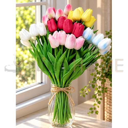 KRD ÇİÇEK ISLAK LALE 6 LI KAPALI ÇİÇEK 1*33