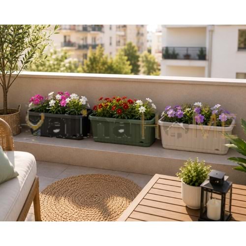KARASU SAKSI ZERAF BALKON SAKSI 2 NO 7.5 LT 44x17.5x15 CM 1*12