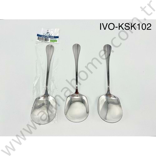 BZD IVORY METAL SERVİS KAŞIĞI KÜÇÜK 21 CM 1*12