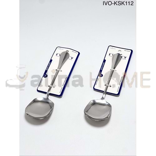 BZD IVORY METAL SERVİS KAŞIĞI ORTA 22 CM 1*24