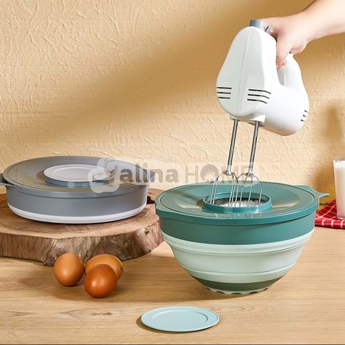 QLUX MİKSER KABI KATLANABİLİR KAPAKLI 1*8