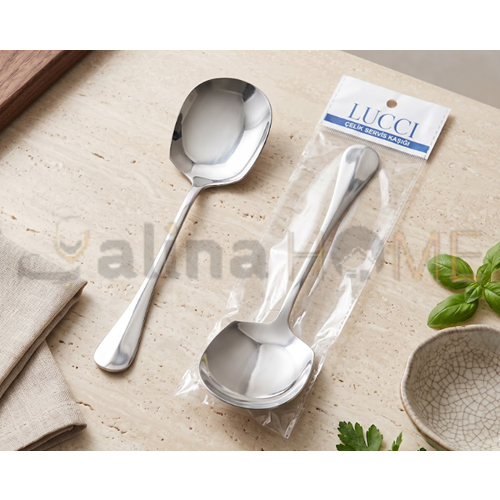 BZD LUCCİ ÇELİK SERVİS KAŞIĞI 21 CM 1*12