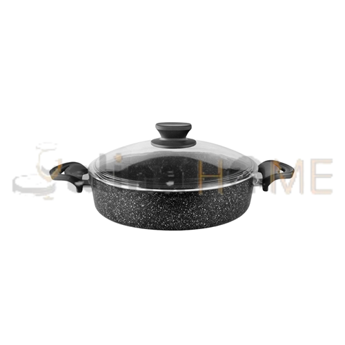 LVN TENCERE BASIK DİEZ DÖKÜM BAKALİT KULP 24 CM SİYAH 1*4