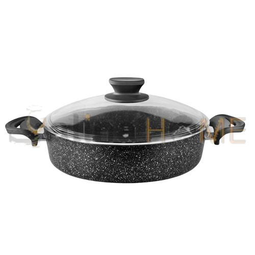 LVN TENCERE BASIK DİEZ DÖKÜM BAKALİT KULP 28 CM SİYAH 1*4