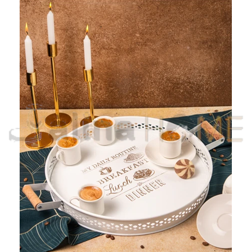 EGE TEPSİ METAL DANTELLİ AHŞAP SAPLI 37 CM 1*12