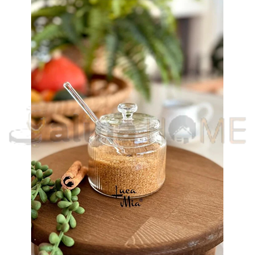 LUCA MİA CAM ŞEKERLİK FİORA CAM KAŞIKLI 1*36