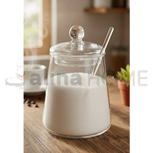 LUCA MİA CAM ŞEKERLİK EFSANE CAM KAŞIKLI 1*36