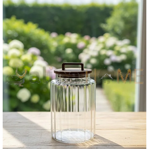 LUCA MİA CAM KAVANOZ AVORA AKASYA KAPAKLI 1200 ML 1*12