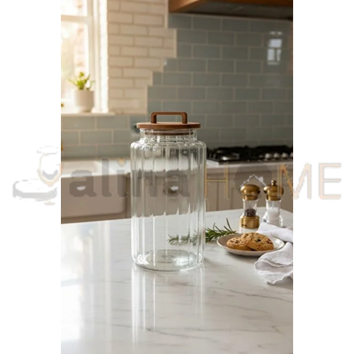 LUCA MİA CAM KAVANOZ AVORA AKASYA KAPAKLI 2800 ML 1*12