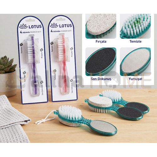 BZD LOTUS PEDİKÜR SETİ 4 ADIMDA TOPUK TAŞI SETİ 1*48