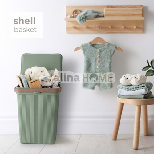 LOVA SHELL KULPLU SEPET 26x21x33 CM 10 LT 1*12
