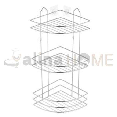 LALEZAR METAL BANYO KÖŞELİK ZEYBEK 3 LÜ KROM 1*12
