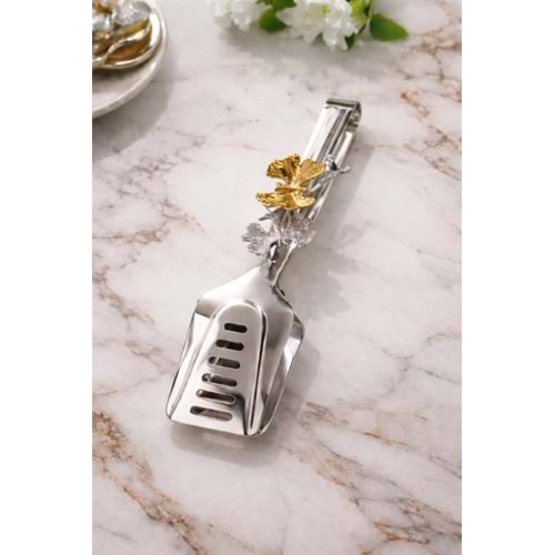 BZD IVORY SUNUM MAŞASI GÜMÜŞ KELEBEK FİGÜRLÜ 1*60