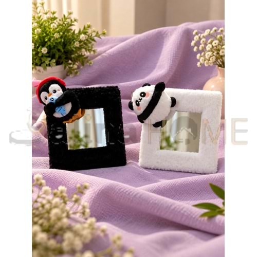 MNG AYNA PELUŞ HAYVAN FİGÜRLÜ KARE AYAKLI AYNA 1*96