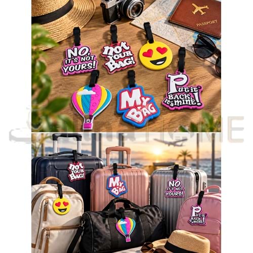 MNG BAGAJ VE ÇANTA KARTI YAZILI VE DESENLİ 1*12