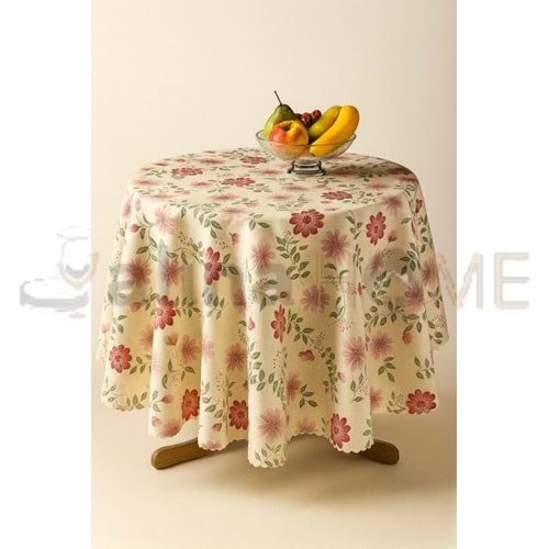 SERMAT HAZIR MASA ÖRTÜSÜ DİLİMLİ YUVARLAK 140x140 1*25