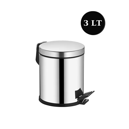 MİKRO ÇÖP KOVASI METAL PEDALLI 3 LT 1*8