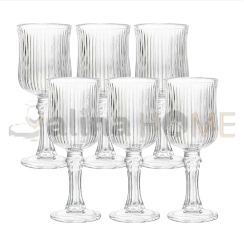 MLN CAM AYAKLI KAHVE YANI BARDAĞI 6 LI 10904 1*24