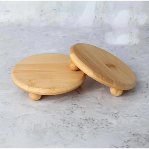 MLN BAMBU YAĞLIK ALTI YUVARLAK MİNİ TOP AYAKLI 10 CM 1*144