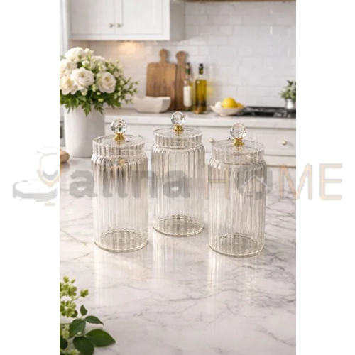 MLN CAM KAVANOZ KRİSTAL KAPAKLI 1100 ML 1*24