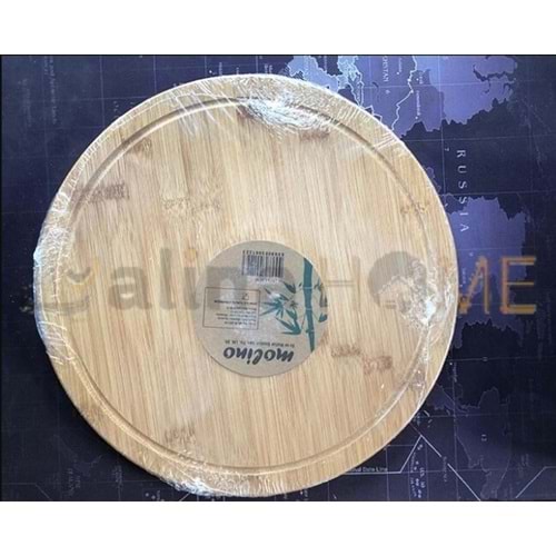 MLN BAMBU SUNUMLUK DÖNERLİ YUVARLAK 31x31 CM 1*12