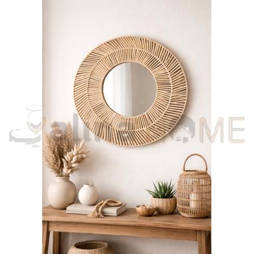 MLN HASIR YUVARLAK AYNA 55 CM 1*6