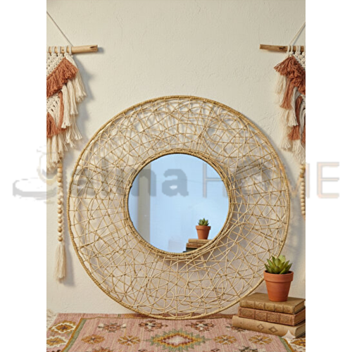 MLN HASIR YUVARLAK AYNA 55 CM 1*6